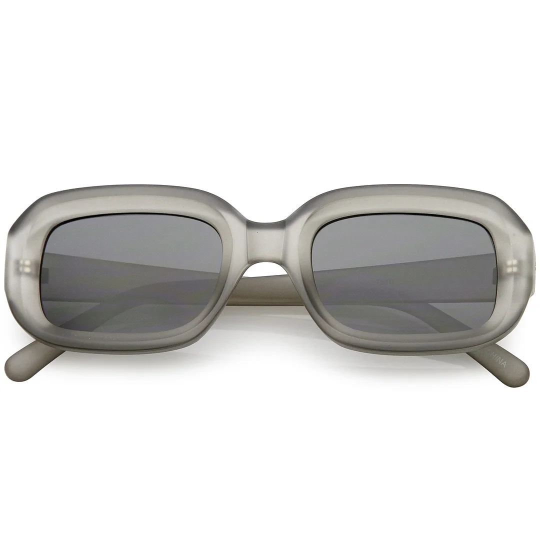 Chunky Rectangle glasses Neutral Colored Lens 50mm