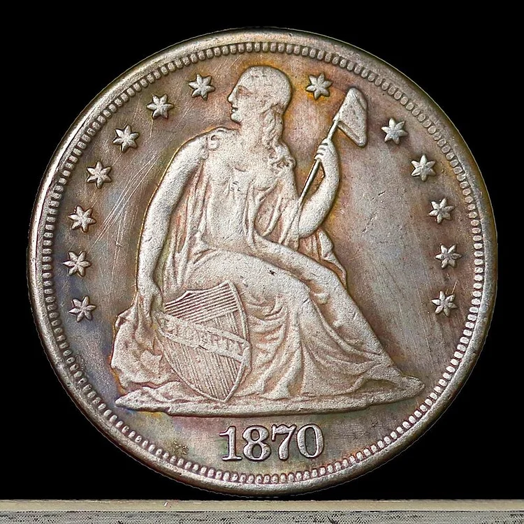 Sold out soon!!! ⏰1870-1873-CC Seated Liberty Dollar - A Treasure of American Numismatic History