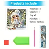 Schneemann-M&auml;dchen speziell geformtes 5D-DIY-Teilbohrer-Diamantkunst-Kit Geschenk 30x30cm
