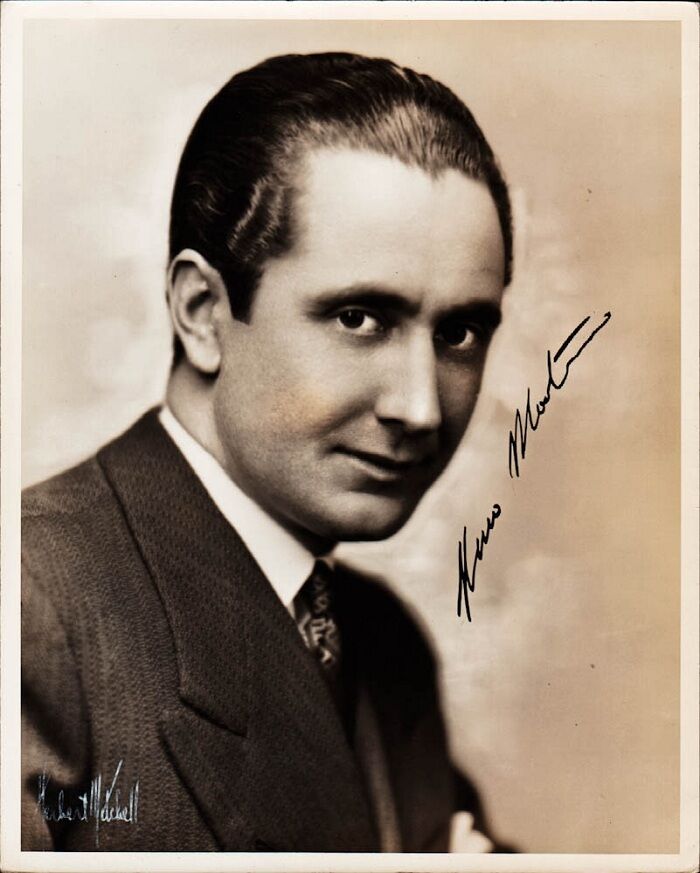 Vintage NINO MARTINI Signed Photo Poster painting - 1935