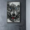 DIY Full Round Drill Diamond Painting 5D ferocious wolf Poster Kit
