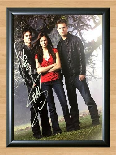 Vampire Diaries Iam Somerhalder Signed Autographed Photo Poster painting Poster Print Memorabilia A4 Size