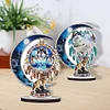 2pcs Wolf Dreamcatcher DIY Diamond Painting Single Sided Wooden Ornaments