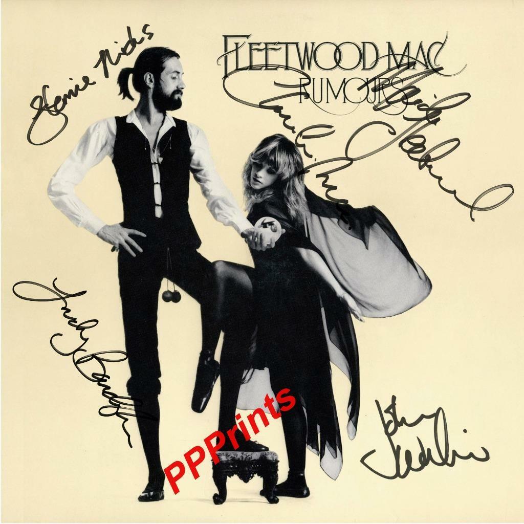 FLEETWOOD MAC - RUMOURS SIGNED AUTOGRAPHED 10X8 REPRO Photo Poster painting PRINT Stevie Nicks