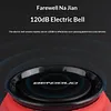 120dB Loud Bike Horn Waterproof Universal Mount Silicone Horns Type-C Rechargeable Adjustable Volume Settings Horn for Motorcycle Scooter Bicycle