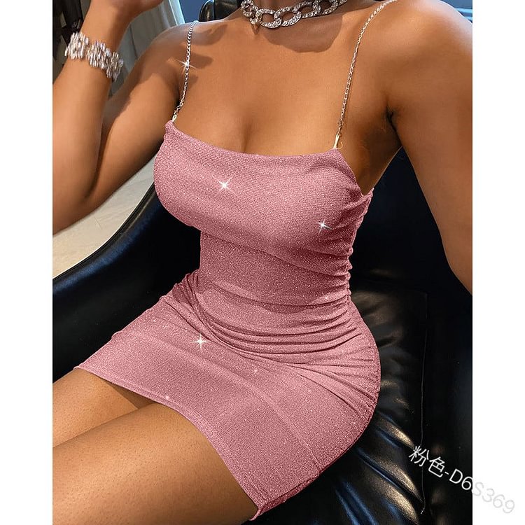 Chain Strap Bodycon Mini Dress - Shop Trendy Women's Clothing | LoverChic
