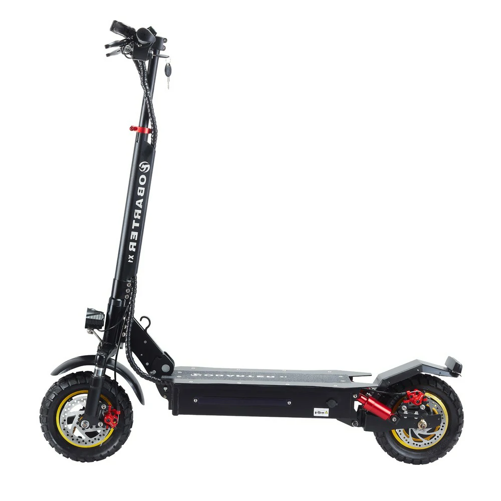 OBARTER X1 Folding Electric Sport Scooter 10" Off-road tire 500W Brushless Motor 48V 20Ah Battery BMS 3 Speed Modes Dual Disc Brake Max Speed 55KM/h LED Display 40-50KM Long Range