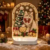 DIY Diamond Art LED Night Light &ndash; Light-Up Table Decor, Double-Sided Printed DIY Crystal Pearl Painting Decoration for Christmas & Holiday Gifts