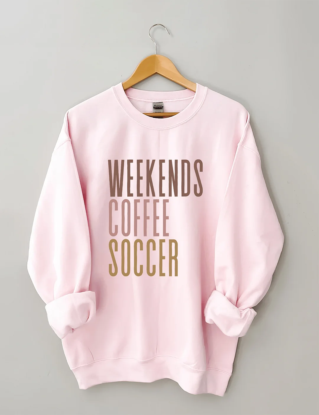 Weekends Coffee Soccer Sweatshirt