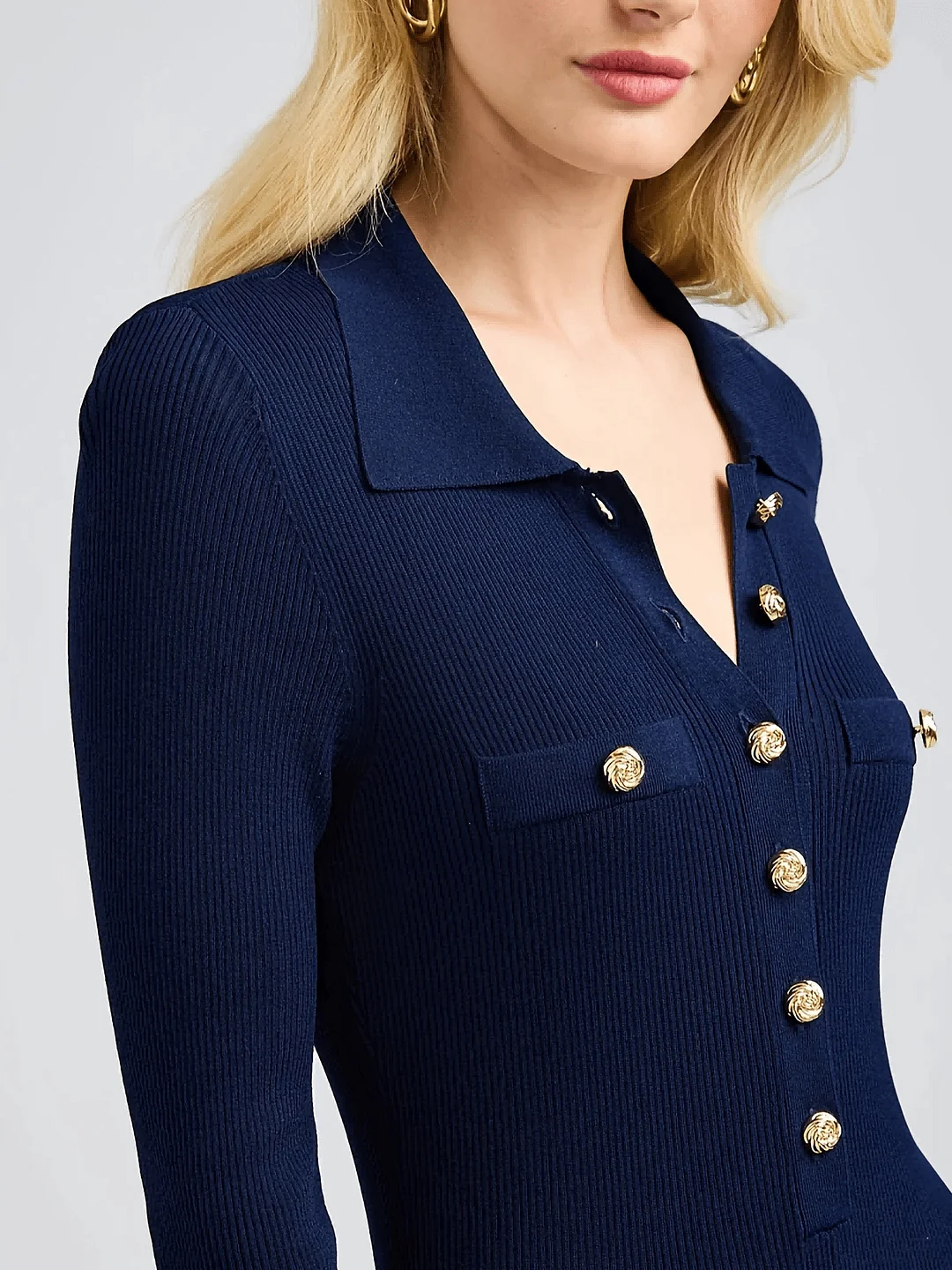 Nigikala Nigikala French Knitted Dress Elegant Knitted Long-Sleeved Women's Dress