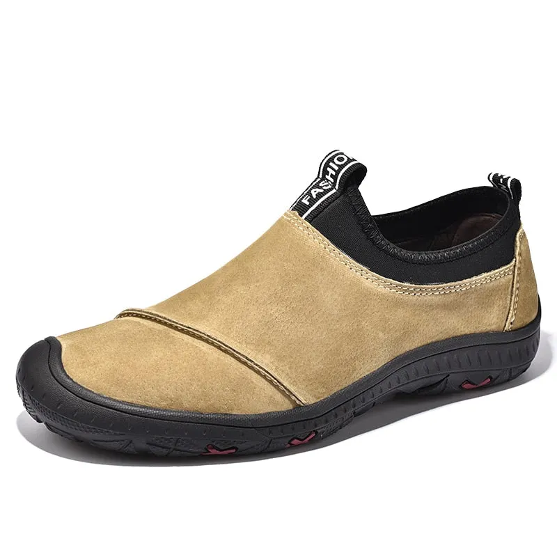 2021 Winter New Men Leather Shoes Luxury Brand Designer Original Loafers Moccasins Fashion Slip On Casual Driving Shoes Big Size