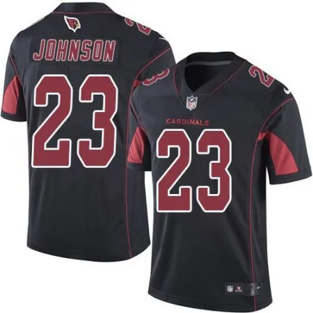 Cardinals #23 Chris Johnson Black Men's Stitched NFL Limited Rush Jersey