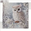 Diamond Painting-DIY Crystal Rhinestone Ice Owl