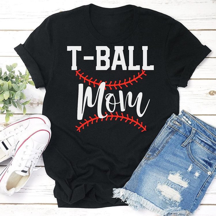 AL™ T-ball mom baseball T-shirt Tee -03250