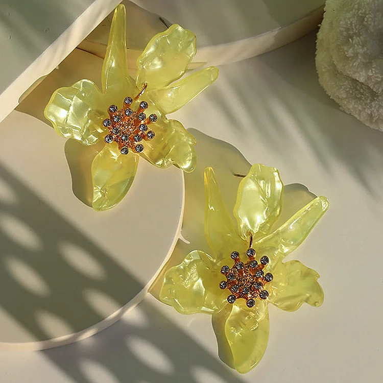 Acrylic Flower Earrings