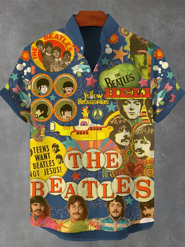 Teecade Teecade The Beatles Art Print Shirt