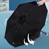 LED Lighting Umbrella Fully Automatic Sun Umbrella Sun Protection Sunshade 10 Ribs Foldable Umbrella