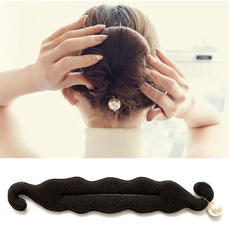 Women Classic Magic Hair Twist Hair Styling Tools Quick Bun Donut Curler Maker Headband Sponge Braiders Tool Hair Accessories