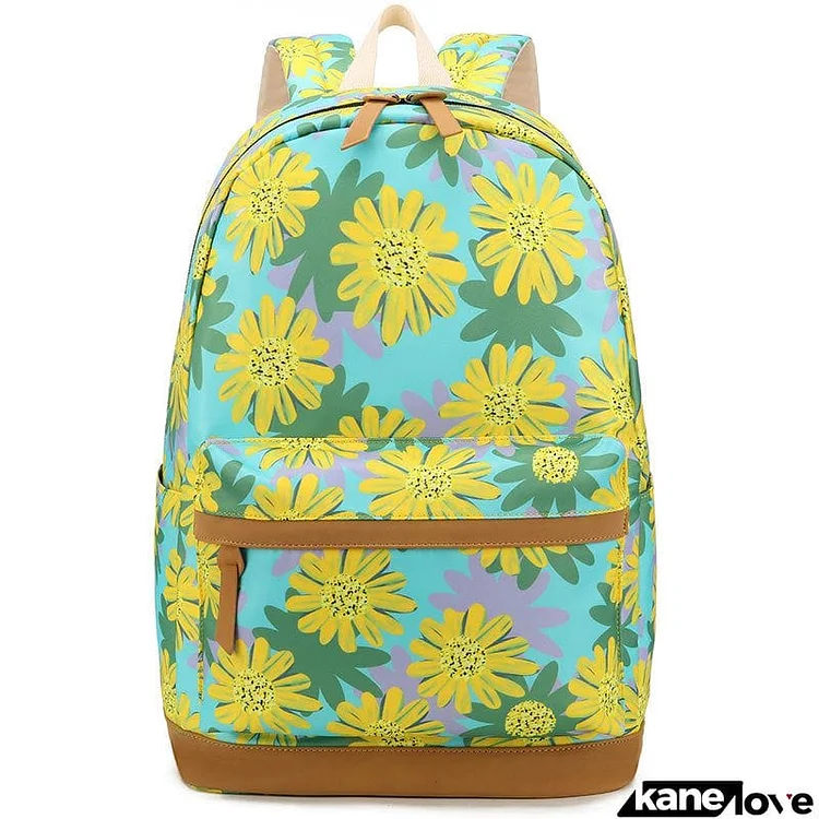 Travel Students School Bag Daisy Cute Backpack For Ladies