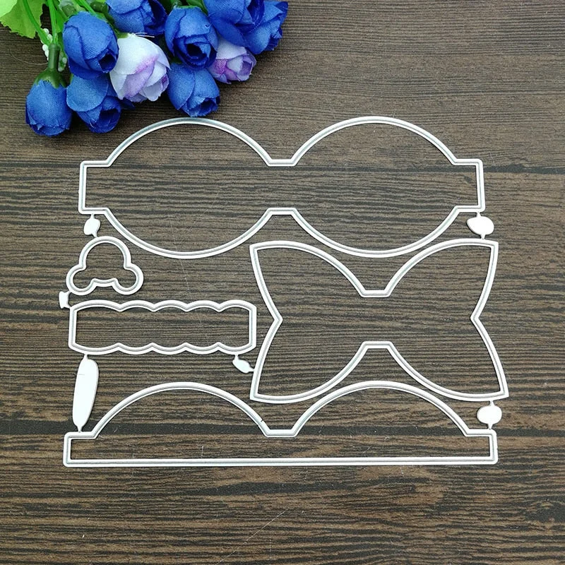Bow Metal Cutting Dies Stencils For Card Making Decorative Embossing Suit Paper Cards Stamp DIY