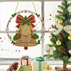 Christmas Diamond Painting Ornament Bell Wreath Hanging Decor 9.45x9.45in