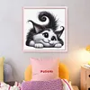 Lying Cat-11CT Stamped/Counted Cross Stitch 40*40cm/15.75*15.75in tapestrymarket