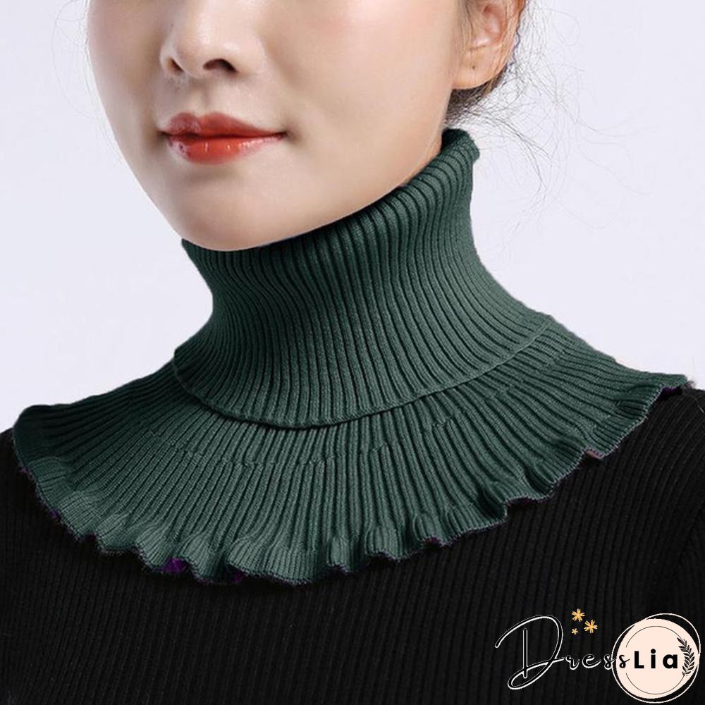 New Girl Ladies Women Fashion Knitted Detachable Fake Collar Scarf For Shirt Fake Collars