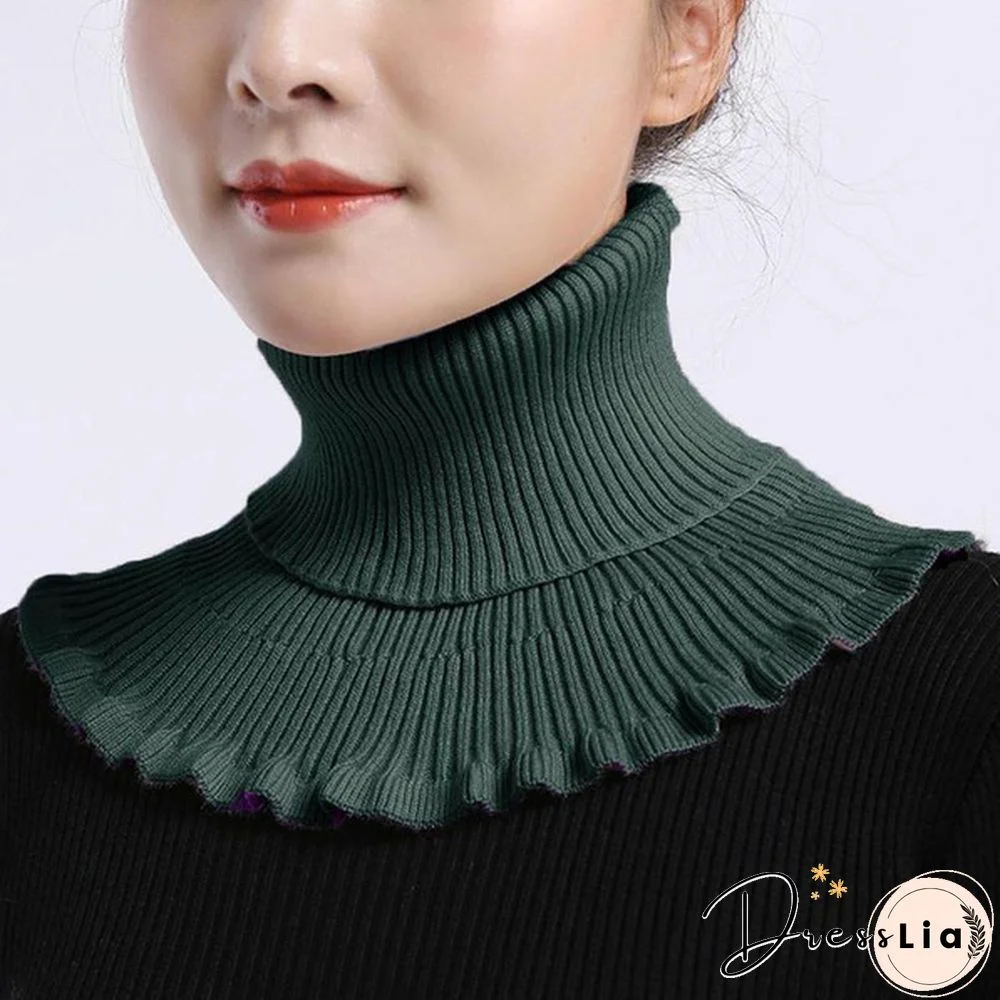 New Girl Ladies Women Fashion Knitted Detachable Fake Collar Scarf For Shirt Fake Collars