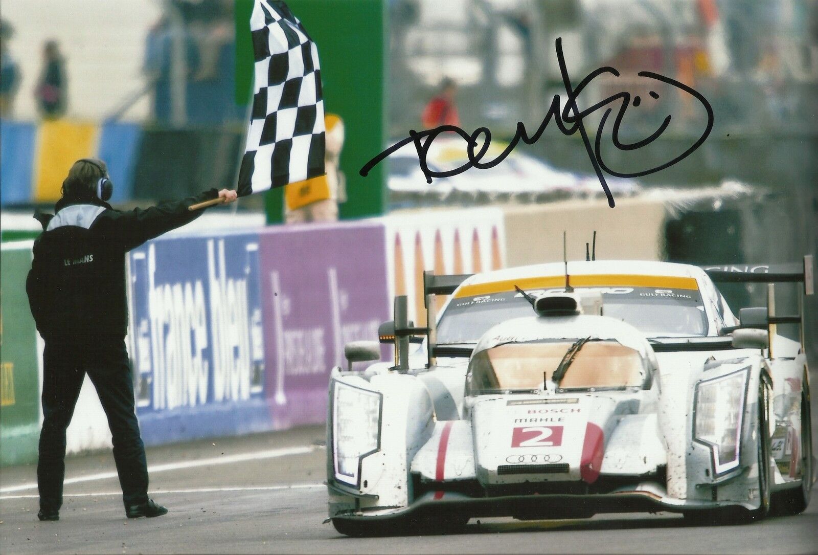 Tom Kristensen Signed 12X8 Photo Poster painting Audi Sport Team Joest 2013 AFTAL COA (3564)