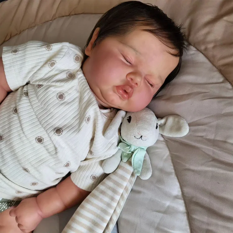  [New] 20" Sleeping Reborn Girl Cute Truly Handmade Reborn Doll Named Yinainta with Heatbeat Coos and Breath - Reborndollsshop®-Reborndollsshop®