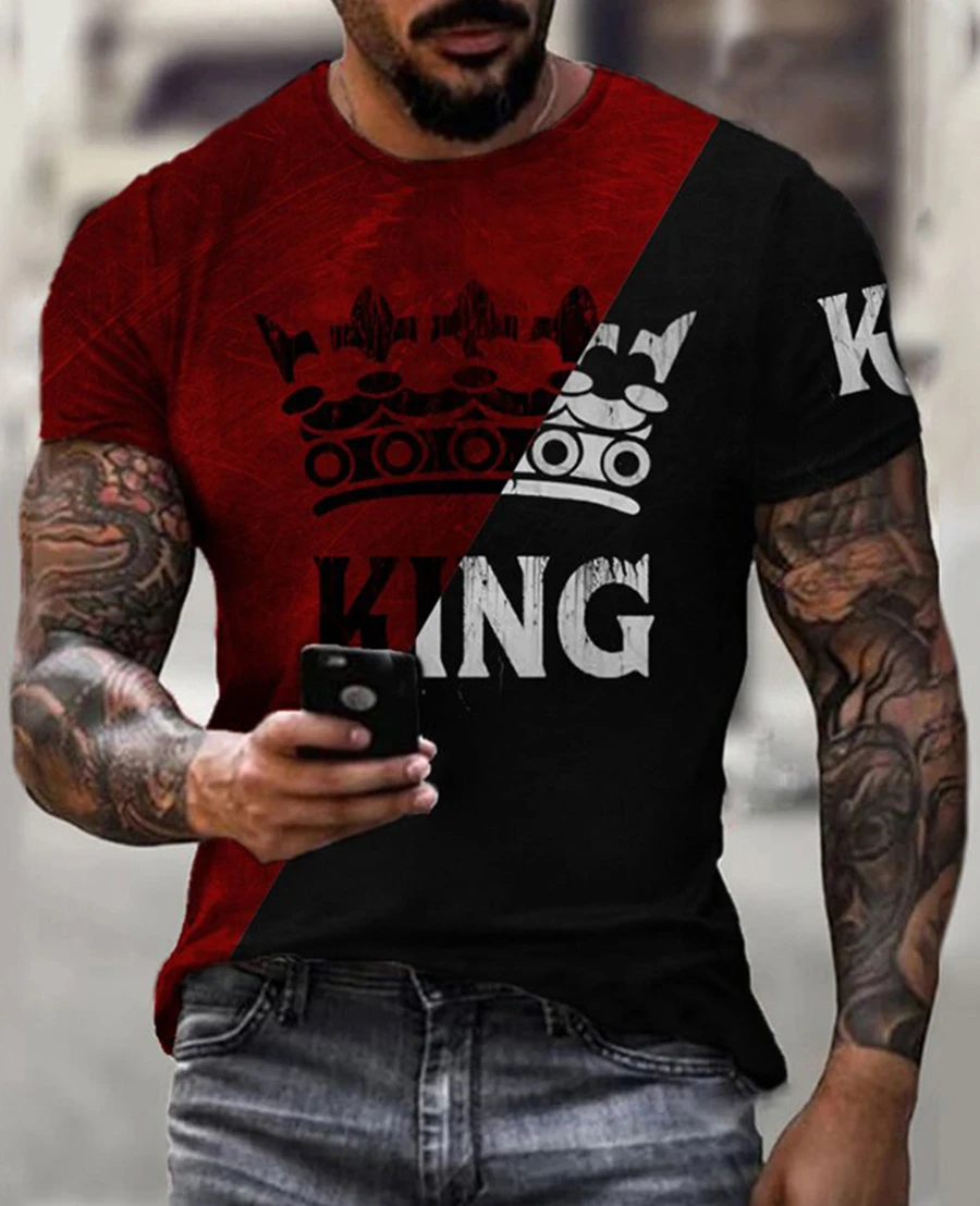 3D Print Quick Dry Retro Vintage Printed T-shirt C tacday