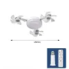E27 Screw Mouth Four-Head Creative Drone Fan Light Silent Small Ceiling Fan Light