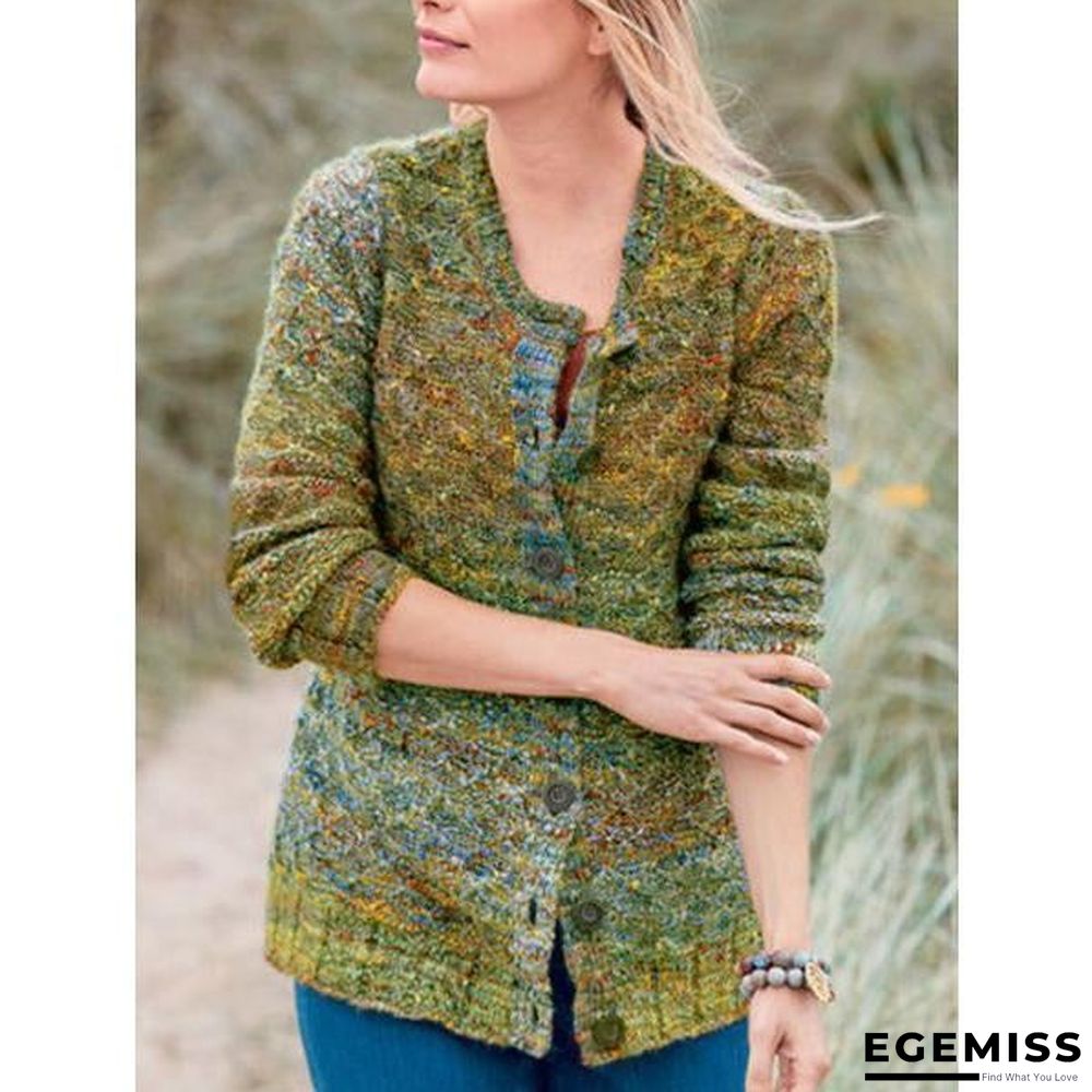 Casual Long Sleeve Buttoned Cardigan | EGEMISS
