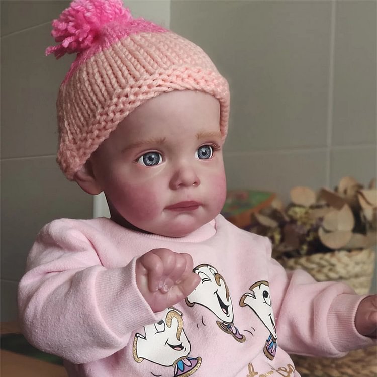  [Heartbeat'']17'' Real Lifelike Girl Candance With Granny Grey Hair, Awake Reborn Baby Doll, Reborn Child Baby Dolls Roleplay - Reborndollsshop®-Reborndollsshop®