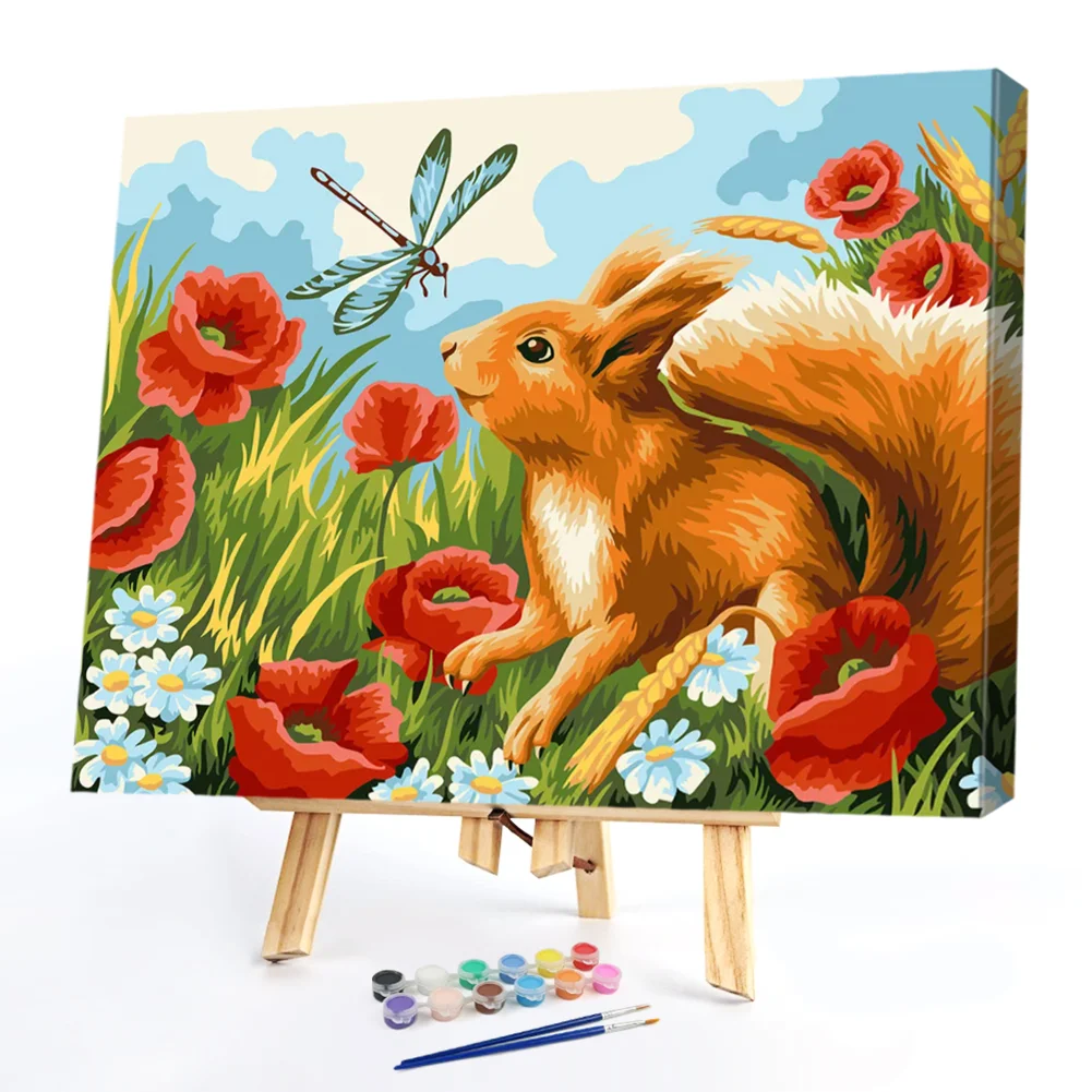 Bushes Squirrel - Paint By Numbers(50*40CM)