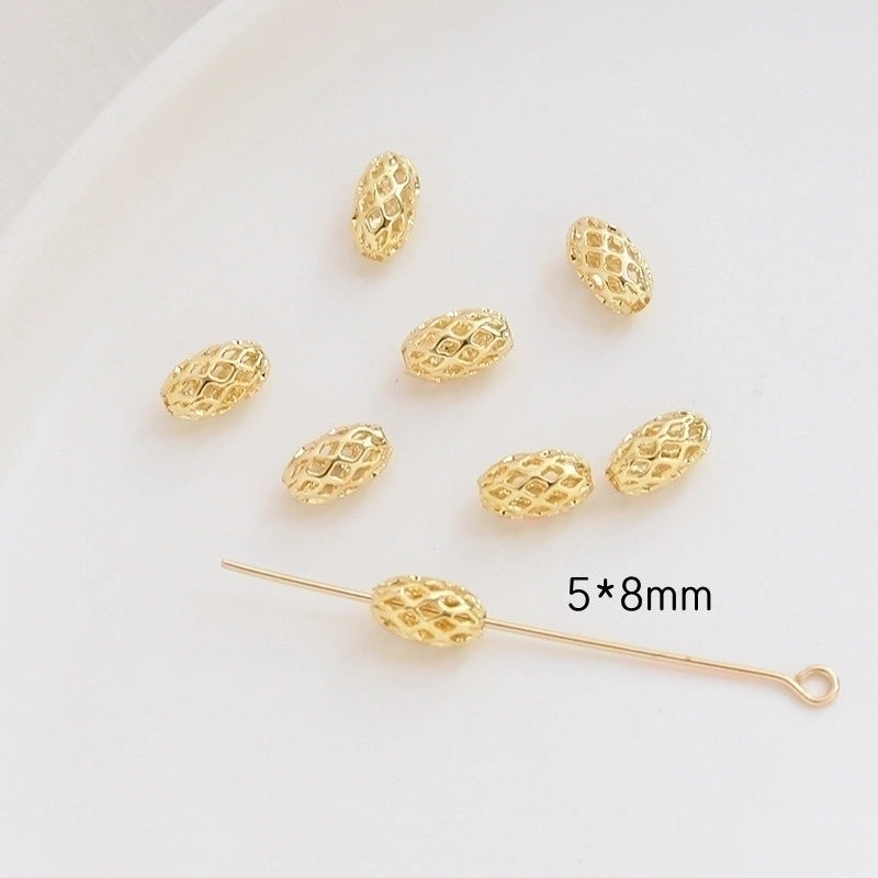 1 Piece Copper Solid Color Beads