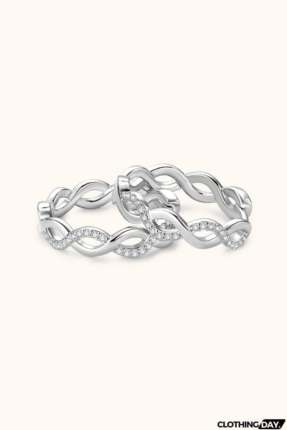 Moissanite Crisscross Hoop Earrings