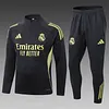 Joyfball 2025/2026 Real Madrid Half-Pull Training Suit Dark grey Football Shirt 1:1 Thai Quality