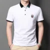 Loose fashion embroidered polo shirt