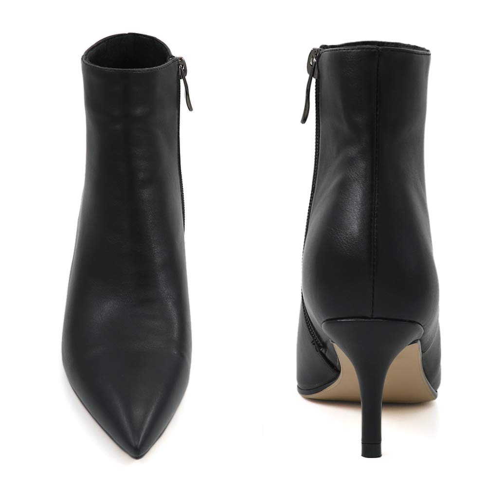 60mm Women's Ankle Boots Closed Pointed Toe Stilettos Booties-MERUMOTE