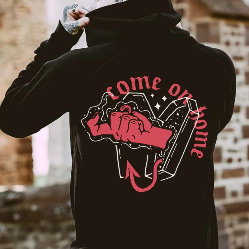 Fashion Letters Printed Casual Men's Hoodie - Krazyskull