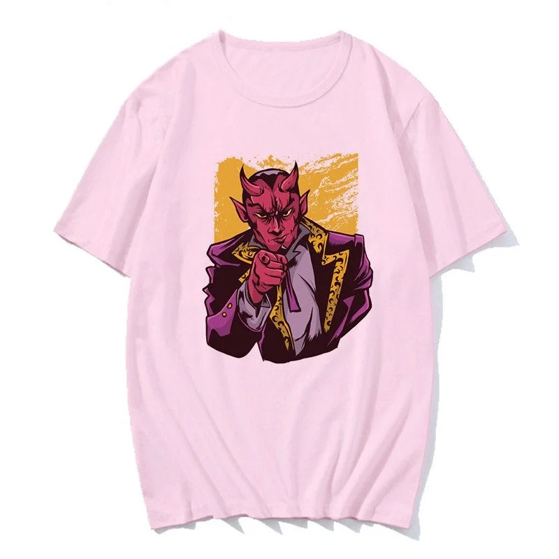 Demon Death Scary Evil Satanism Grim Reaper Baphomet T-shirt Horror Satan T Shirt  Satanist Tshirt Male Female Top Tee
