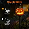 Solar Pumpkin Stake Light Resin Halloween Outdoor Garden Decorative Lamp