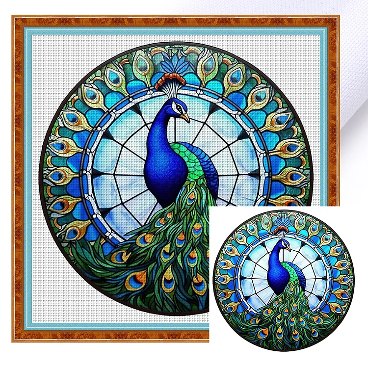Glass Art - Animals 18CT Counted/Stamped Cross Stitch 20*20CM