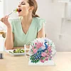 Acrylic Peacock 5D DIY Diamond Art Paper Towel Storage Rack Decor for Home Decor