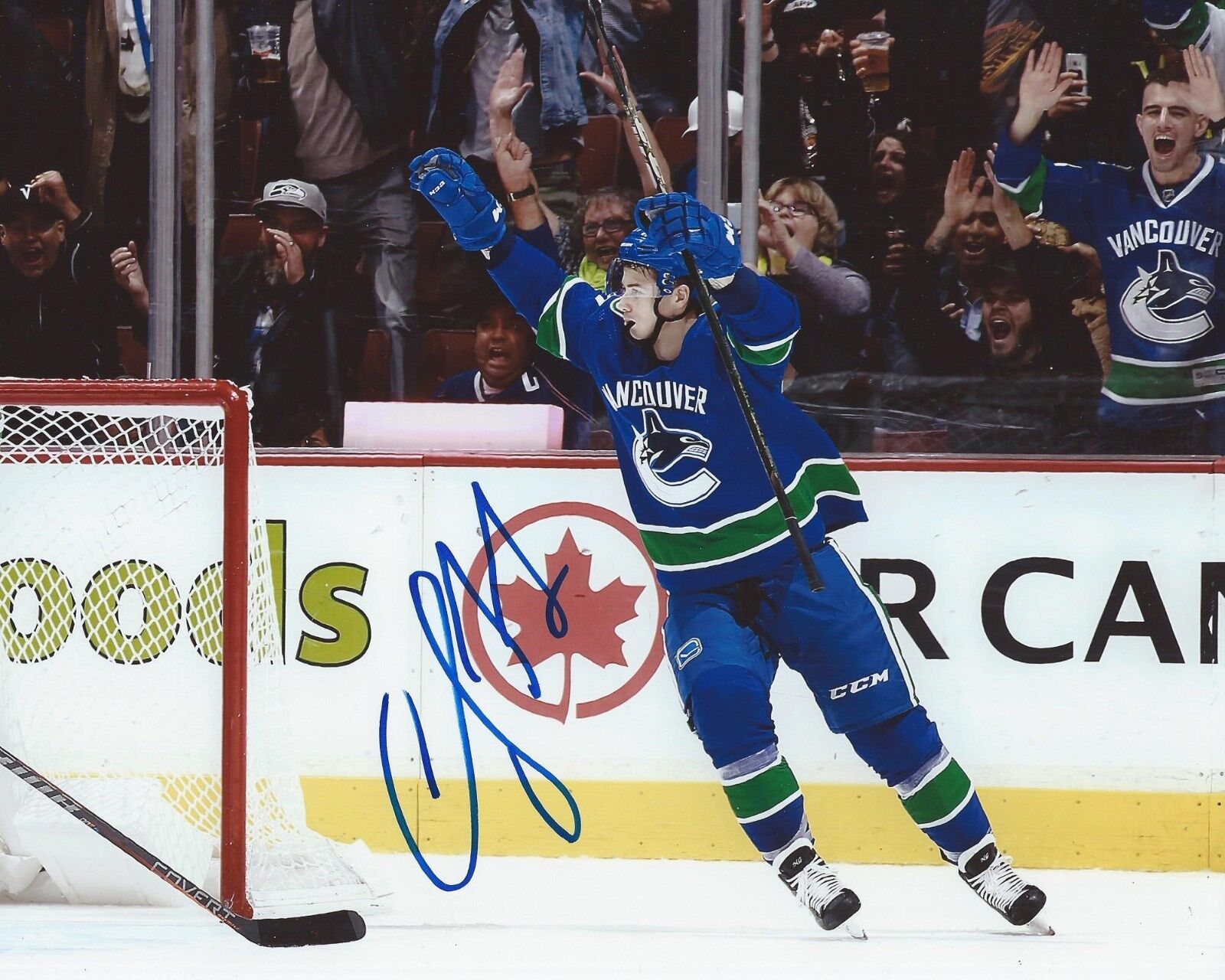 Nikolay Goldobin Signed 8×10 Photo Poster painting Vancouver Canucks Autographed COA D