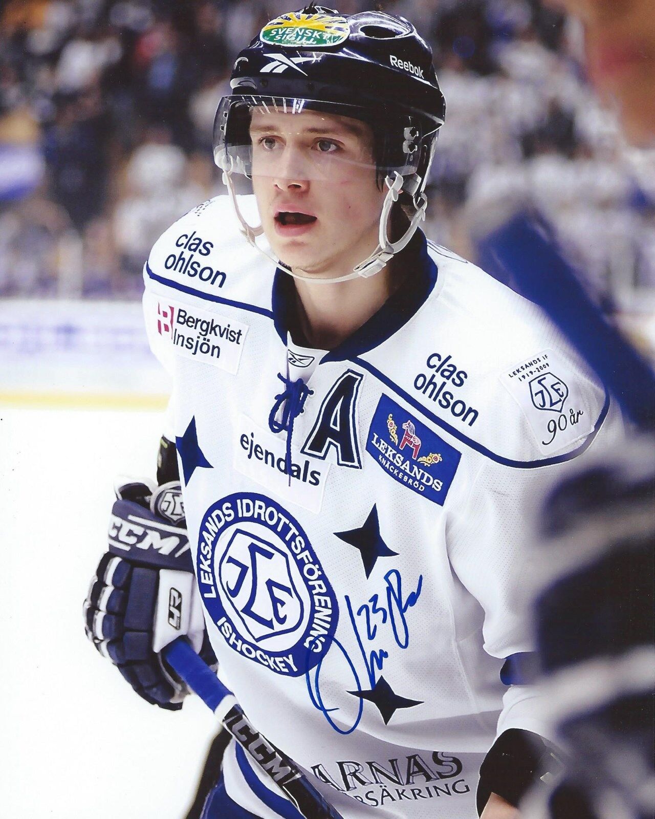 Oliver Ekman-Larsson Signed 8x10 Photo Poster painting Leksands IF Autographed COA