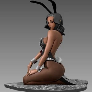 Pornhint Bunny Girl Sfw Nsfw Figure Figurine Statue 3d Printer stl files Google Drive Instant Download Digital Download NSFW