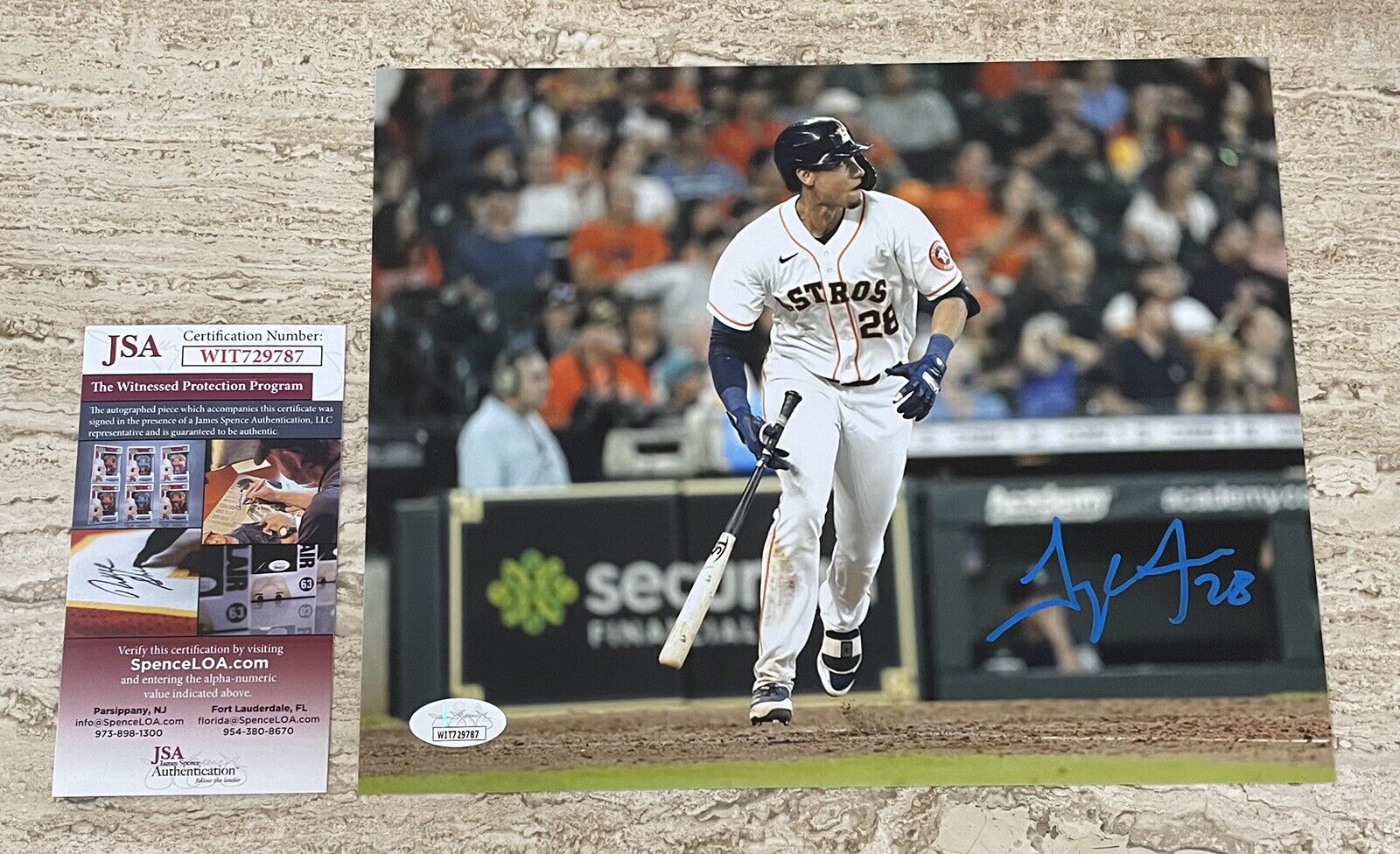 Taylor Jones Houston Astros Autographed Signed 8X10 Photo Poster painting JSA COA