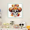 Skull-11CT Stamped Cross Stitch 40*40cm/15.75*15.75in tapestrymarket